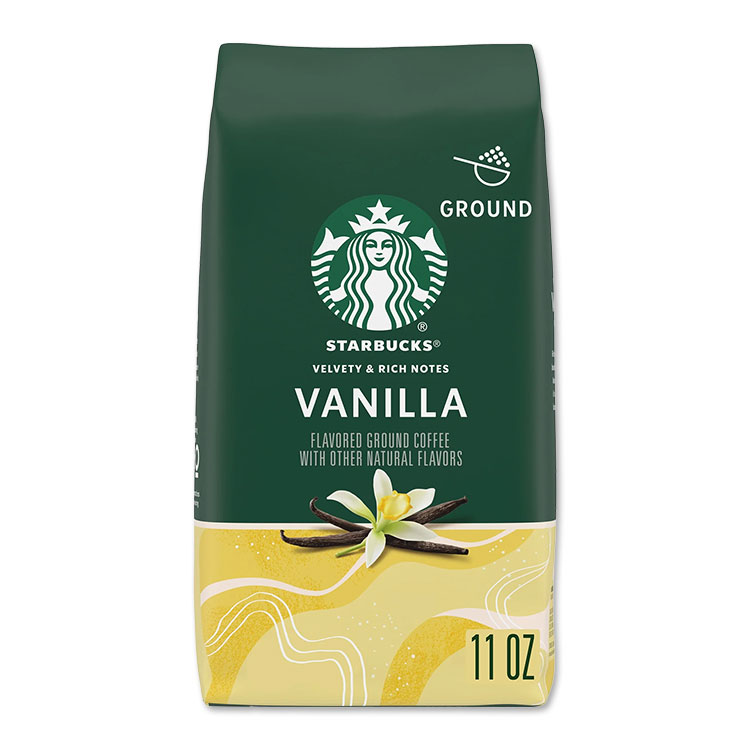 スターバックス アラビカ豆 バニラ風味 約311g Starbucks Arabica Beans Vanilla, Naturally Flavored, Ground Coffee, 11 oz 【お取り寄せ商品】