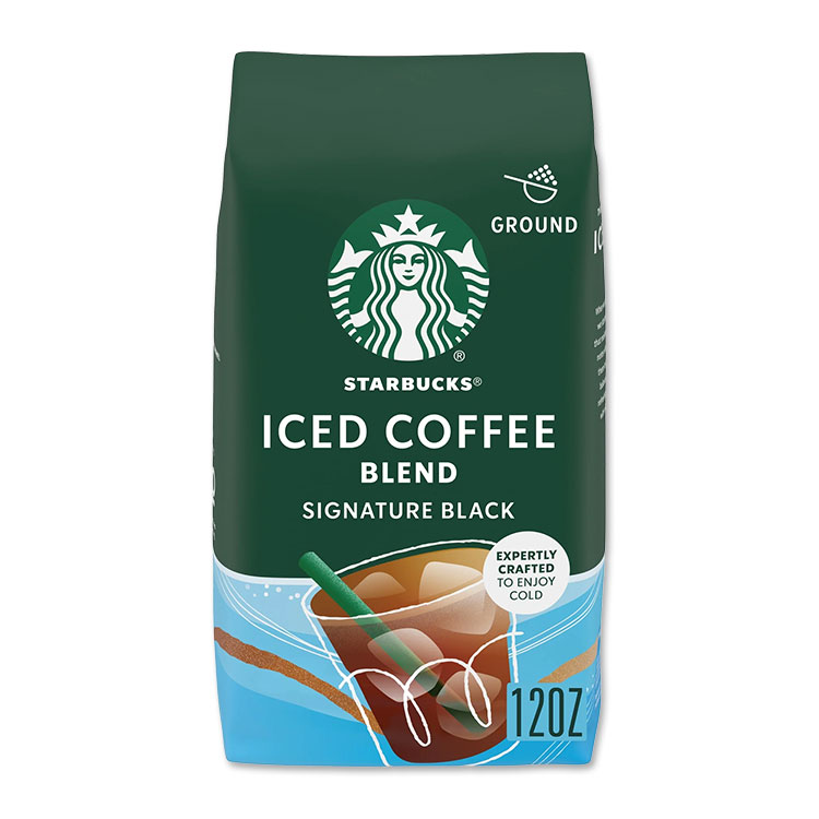 スターバックス グラウンド アイスコーヒー ブレンド シグネチャー ブラック 約340g Starbucks Ground Iced Coffee Blend Signature Black, 12 oz 【お取り寄せ商品】