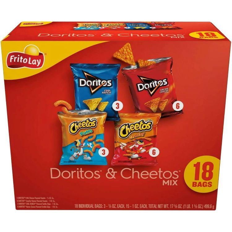 フリトレー ドリトス＆チートス ミックス バラエティパック スナックチップス 18 個入り Frito-Lay Doritos & Cheetos Mix Variety Pack Snack Chips, 18 Count Multipack 【お取り寄せ商品】