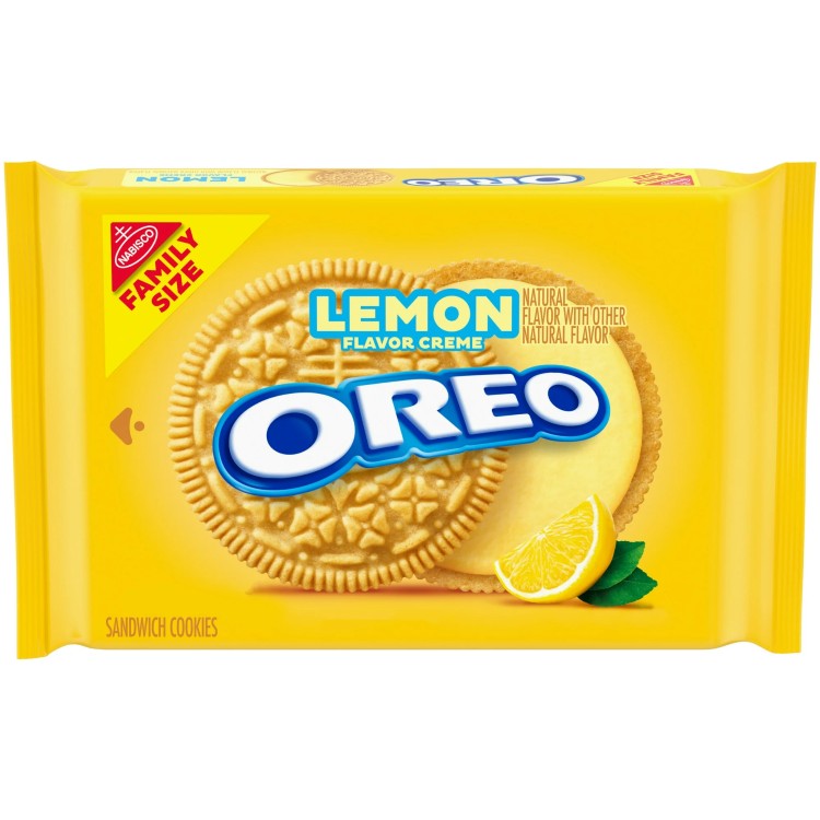 オレオ レモンクリームサンドイッチクッキー ファミリーサイズ 約530g OREO Lemon ...