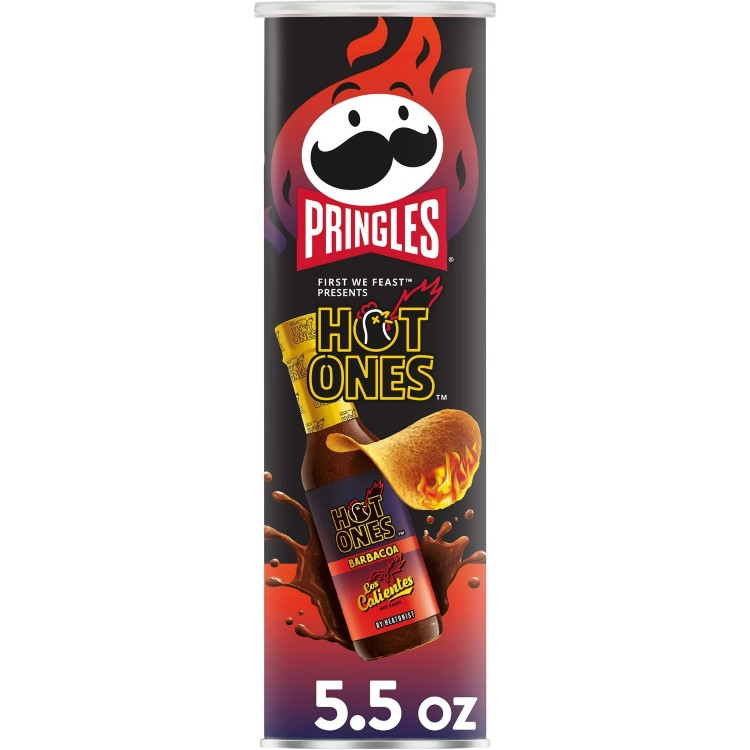 プリングルズ プリングルス ホットワンズ バルバコア ポテトクリスプ チップス スパイシースナック 約155g Pringles Hot Ones Barbacoa Potato Crisps Chips, Spicy Snacks, 5.5 oz 【お取り寄せ商品】 【激辛・旨辛・甘辛特集】