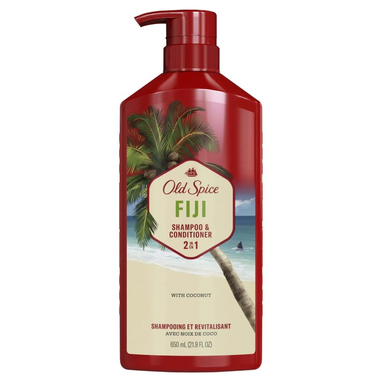 オールドスパイス 2in1 メンズ シャンプー＆コンディショナー フィジー 約623g Old Spice 2in1 Mens Shampoo and Conditioner Fiji 22 fl oz 【お取り寄せ商品】 cbbtre-10001814 CMG海外トレンドショップ パッケージ画像