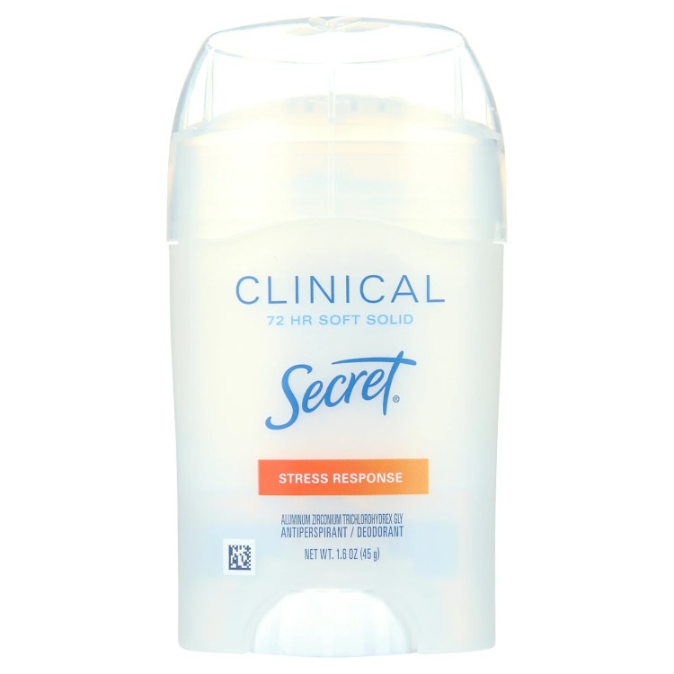 シークレット クリニカル ストレングス ソフトソリッド 女性用 デオドラント ストレス対応 1.6オンス Secret Clinical Strength Soft Solid Female Antiperspirant and Deodorant 1.6 oz 【お取り寄せ商品】