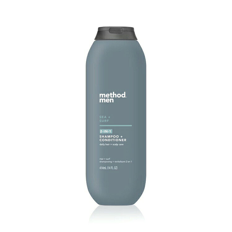 メソッド メン 2-in-1 シャンプー & コンディショナー シー + サーフ 414ml Method Men 2-in-1 Shampoo + Condtioner, Sea + Surf, 14 oz. 【お取り寄せ商品】