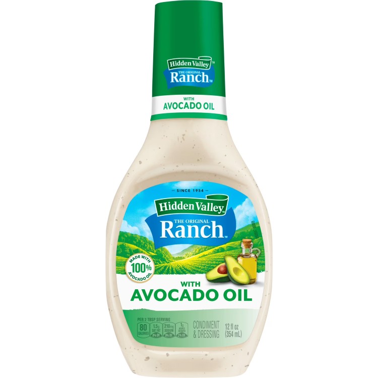 ヒドゥンバレー アボカドオイル ランチ ドレッシングは、アボカドオイルを使用したクリーミーなランチドレッシングです。 バターミルクのまろやかなコクと、ハーブやスパイスを組み合わせたランチシーズニングの豊かな風味が楽しめます。 サラダのドレッシングとしてはもちろん、野菜スティックのディップ、ピザやチキンウィングのソース、フライドポテトやパスタサラダの味付けなど幅広く活用できます。 グルテンフリー仕様で、ご家庭での食事からランチ、おもてなしメニューまでさまざまなシーンにおすすめです。