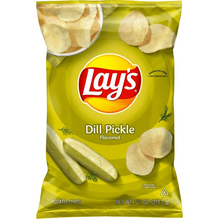 レイズ ディルピクルス風味ポテトチップス 7.75オンスおいしいディル風味のチップス独特で爽やかな味わいの大胆なディルピクルス調味料防腐剤不使用人工香料不使用コーシャ