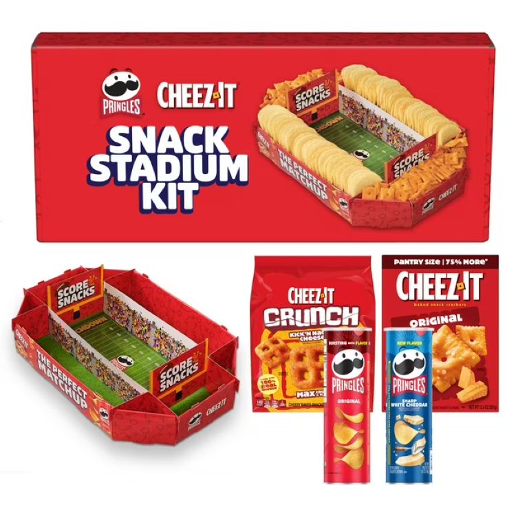 [限定版]チーズイット プリングルズ バラエティパック スナックスタジアムキット Cheez-It Pringles Variety Pack Snack Stadium Kit, Limited Time, 1 Box 【お取り寄せ商品】