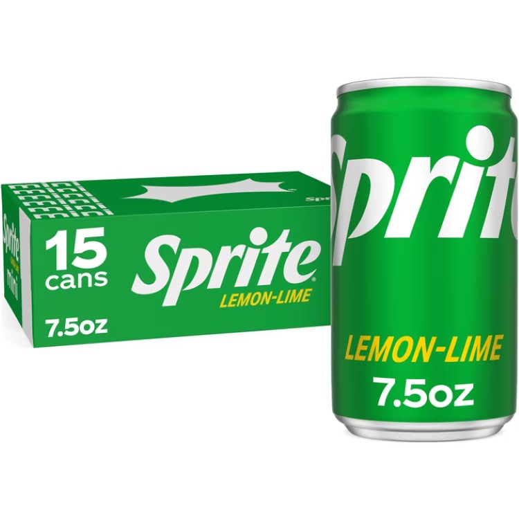 【限定ポイントUP★1日-11日10時】スプライト レモンライム カフェインフリー ミニ缶 222ml×15本 Sprite Lemon-Lime Caffeine Free Soda Pop Mini Cans, 7.5 fl oz, 15 Pack 【お取り寄せ商品】