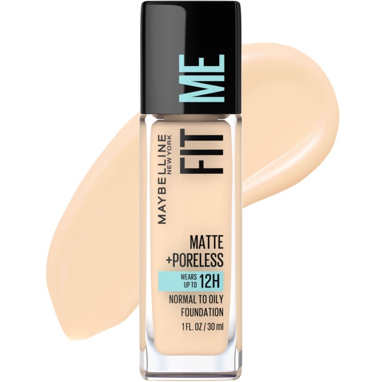 メイベリン フィットミー マット＋ポアレス ファンデーション ライトベージュ 約30mL Maybelline Fit Me Matte + Poreless Liquid Foundation Makeup, Light Beige, 1 Fl Oz 【お取り寄せ商品】