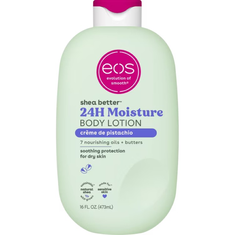 【限定ポイントUP★1日-11日10時】イオス シアベター ボディローション クレームドピスタチオ 473ml eos Shea Better Body Lotion- Creme de Pistachio, Soothes Dry Skin, 16 fl oz 【お取り寄せ商品】