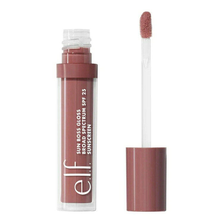 【限定ポイントUP★1日-11日10時】エルフ サンボス グロス SPF25 イッツユアモーブ 約3.8mL e.l.f. Sun Boss Gloss SPF 25, It's Your Mauve, 0.13 fl oz 【お取り寄せ商品】