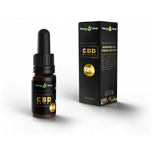 12％CBD配合、Premium Black （プレミアムブラック） フルスペクトラム オイルドロップ　 CBD1200mg/10ml　-101-02