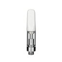 CBD リキッド専用アトマイザー 0.5ml 510 規格 / airis VE10 Bottom Air Flow 510 Thread Quartz Cartridge こちらの商品は「交換アトマイザー」です。 お間違いのないようご注意ください。 airis VE10 Bottom Air Flow 510 Thread Quartz Cartridgeの特徴 AIRISTECH 社製 0.5ml 容量のリキッド用アトマイザーになります。※CBD ワックス・CBD オイルには使用できません。 各種 510 規格のバッテリーに対応。雑味なしのクリアな味わいで CBD リキッドを楽しめます。CBD リキッドのみならず VAPEリキッドにもご利用可能です。ドライヒット防止機能を搭載していてセラミックコイルを使用することでスピットバックも防止できます。 商品内容 アトマイザー 1本 アトマイザー容量 0.5ml