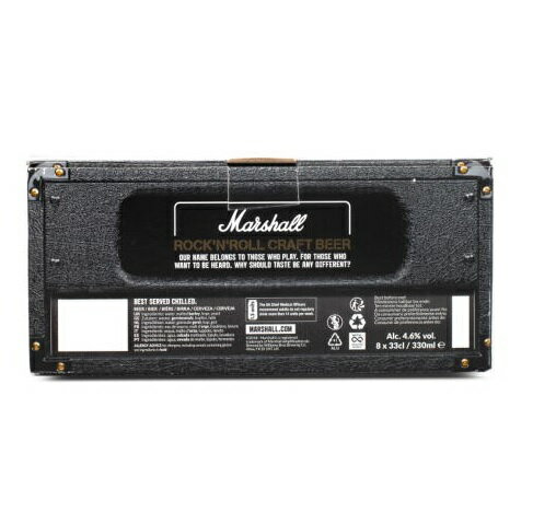 マーシャル アンプトアップ ラガー ビール 8本入り 4.6％ 330ml缶 専用ボックス入り 限定品 Marshall