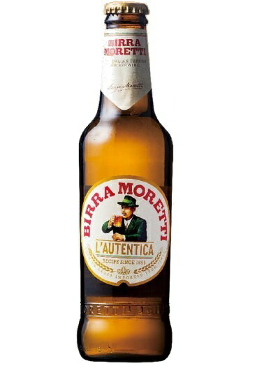 ＜イタリアビールシェアNO.1＞　モレッティ　イタリアン　ピルスナー　4.6％　330ml　（瓶）　イタリア　ビール
