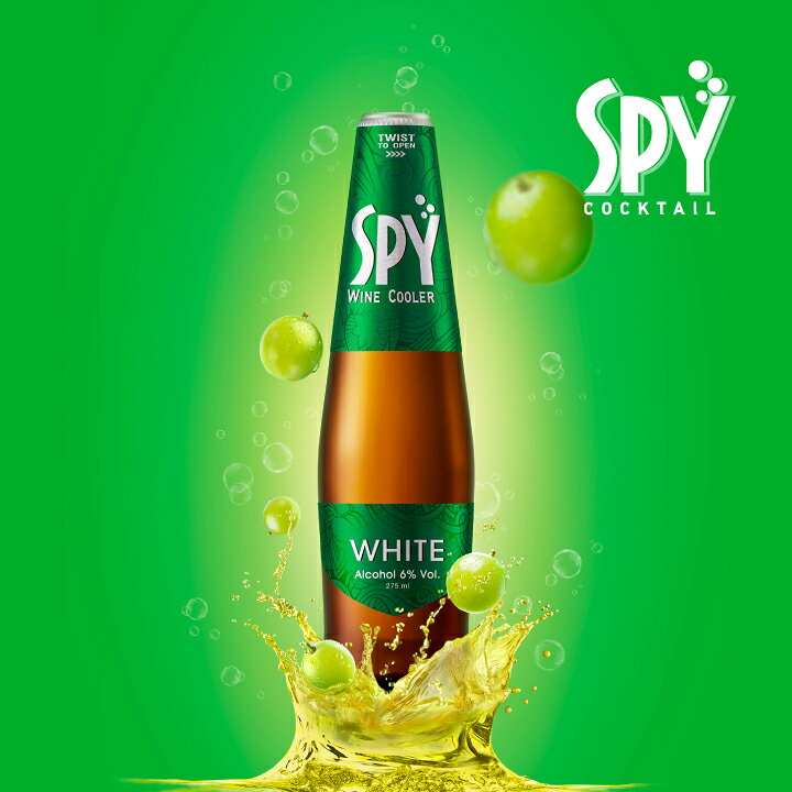 ビールと洋酒の専門店酒のやまいちのSPY ホワイト 6% 275ml ワインベースカクテル ワインクーラー 低アルコール RTD タイ スパイ｜アングル2