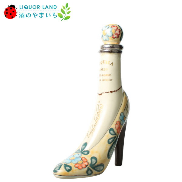 テキレディ アネホ ハイヒール 花柄イエロー トレス ムヘレス 38% 375ml テキーラ
