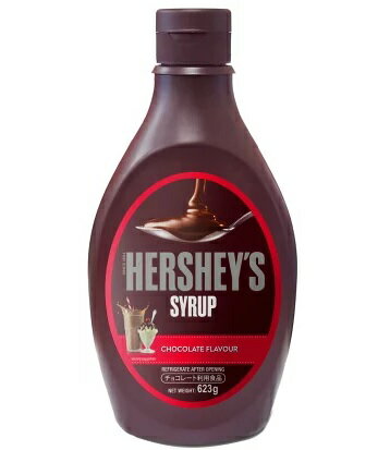 商品名HERSHEY'S Chocolate Syrupハーシー　チョコレートシロップ内容量623g原材料ぶどう糖果糖液糖、コーンシロップ、ココア、砂糖、食塩、保存料（ソルビン酸カリウム）、乳化剤、増粘剤（キサンタンガム）、香料栄養成分（100gあたり）カロリー　281kcal原産国マレーシア賞味期限製造から420日保存方法直射日光を避け、常温（30℃以下）で保存し、開封後は冷蔵庫で保管して下さい。お届け温度常温便商品説明業務用シェアNO．1。濃厚でなめらかなチョコレート本来の味わいが人気のシロップです。▲本品は乳成分を含む製品と共通の設備で製造しています。▲本品製造工場は小麦・大豆を含む製品を製造しています。　　