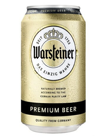 ヴァルシュタイナー 　ドイツビール　（缶）　4.8％　330ml　1本　【ビールの本場ドイツでもトップクラスのビールブランド！】