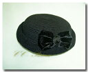『黒のフォーマル帽子・リボン付き（HT-001）』 子供 キッズ 帽子 ハット フォーマル 発表会 結婚式 本格 フォーマル ブラック 黒 dress code ドレスコード