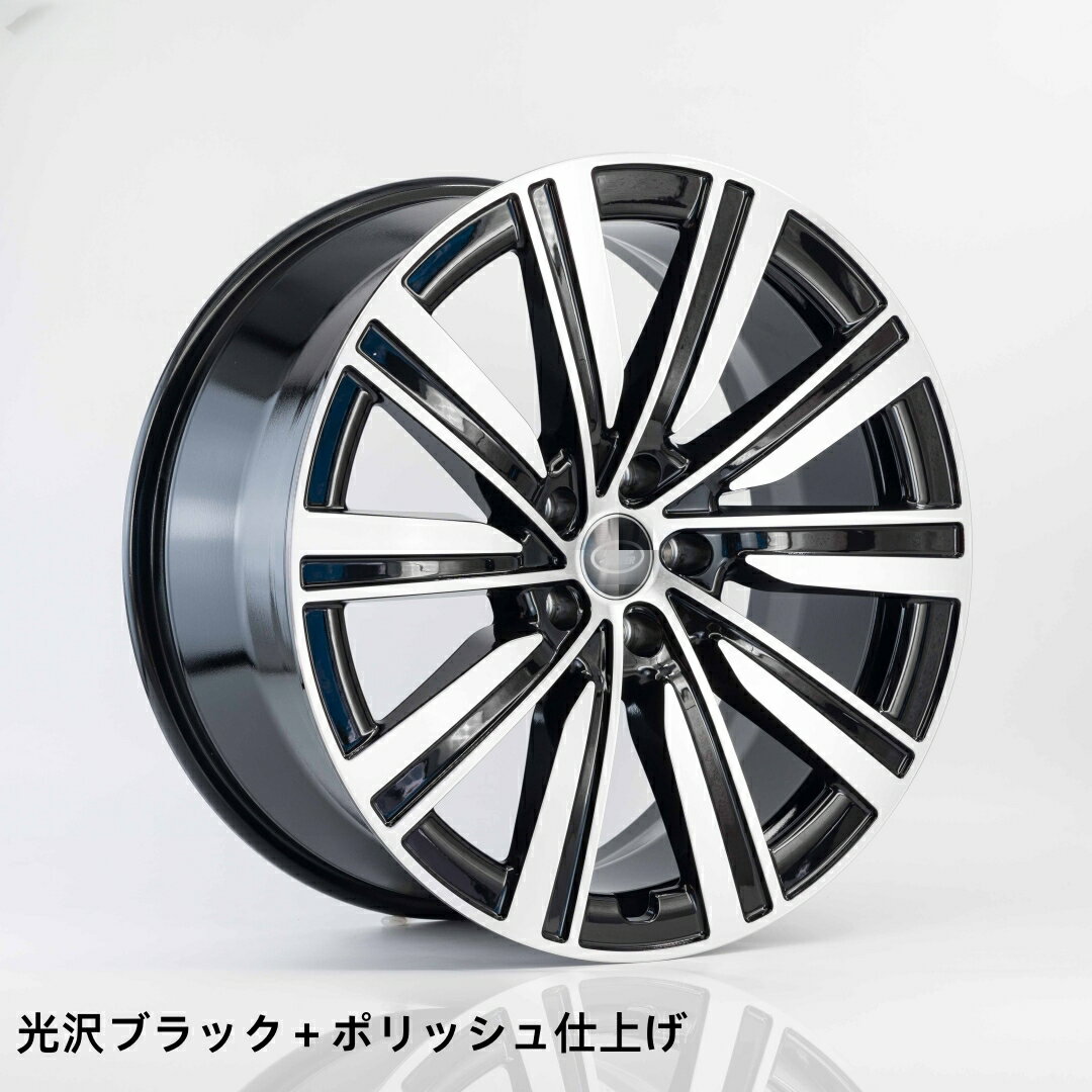 高強度鍛造 ホイール 21インチ /22イン チ ランドローバー L405/ L460 /L494/ L461/L663 ディフェンダー対応 4 本セット 純正交換・カスタム用 (光沢ブラック＋ポリッシュ仕上げ*3275E2295-1)
