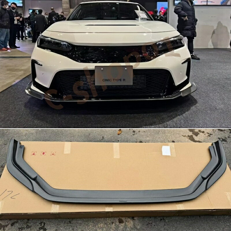 乐天商城 - ホンダ シビック タイプ R FL5 型 BLITZ スタイル 高品質カーボンファイバー製 一体型フロントリップ