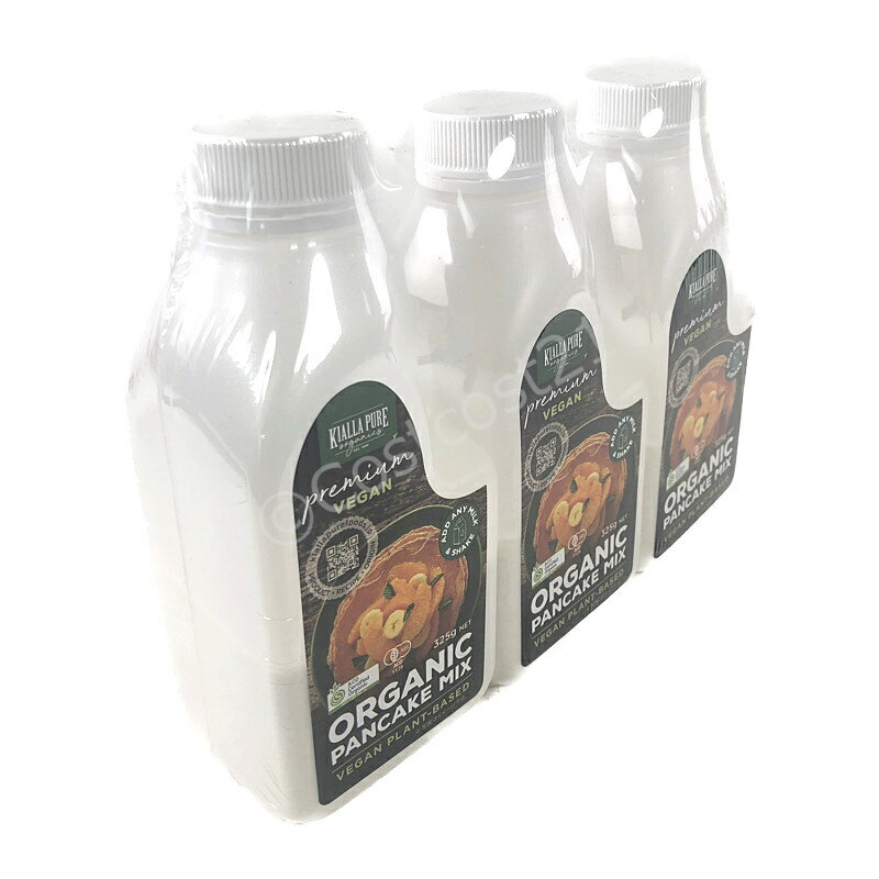 キアラピュアフーズ オーガニック パンケーキミックス ビーガン ボトル 325g×3 Organic Pancake Mix Vegan