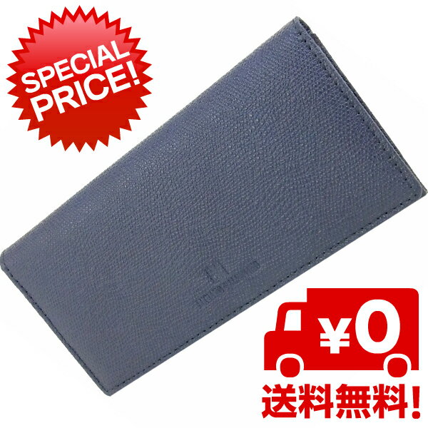 Rakuten - 【箱無し】 メンズ 定番 本革 牛革 ロングウォレットLUCIANO VALENTINO(L-バレンチノ) 長財布 ネイビー [luv9001nv]