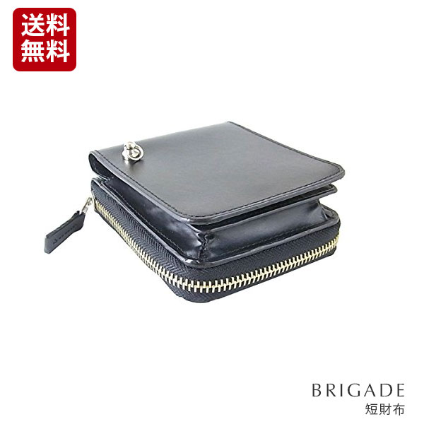 U, 吉 - メンズ短財布　牛革 本革 カードケース 小銭入れ ラウンドファスナー短財布 万能財布 BRIGADE ブリゲード
