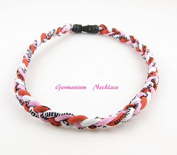 スポーツネックレス ゲルマニウムネックレス 三つ網みゲルマニウムネックレス プロスポーツ選手装着モデ ...