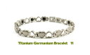 ●チタンゲルマニウムブレスレット11石●人気アクセサリー訳あり格安♪GOODデザイン&シルバーよりも錆びず綺麗♪プロ野球選手・プロゴルファーも愛用高品質だからプレゼントにも最適♪レディース女性用