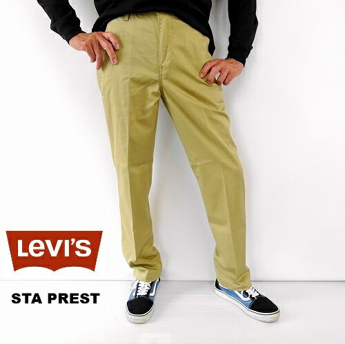 ꡼Х(LEVI'S) ȥå Υȥ졼ȥѥ/Levi's STA PREST GOLD S CTTN/POLY TWLL/396620014