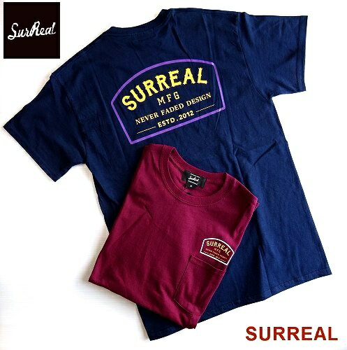 SALE!SURREAL シュルリアル ポケット プリントTシャツ 半袖Tシャツ"JESSE" POCKET S/S T-Shirt/ネコポス発送OK!