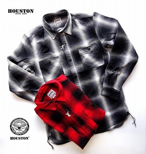 ヒューストン オンブレ―チェック ビエラシャツ HOUSTON OMBRE CHECK VIYELLA SHIRT 41049