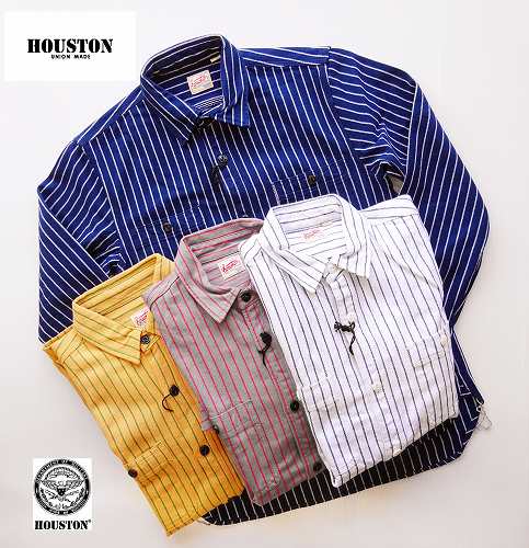 ヒューストン ストライプ ビエラシャツ ワークシャツ HOUSTON STRIPE VIYELLA SHIRT 40765