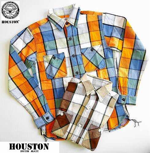 ヒューストン ブロックチェック ビエラシャツ ワークシャツ/HOUSTON BLOCK CHECK VIYELLA SHIRT/40776/M・L・XL・XXL