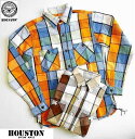 ヒューストン ブロックチェック ビエラシャツ ワークシャツ/HOUSTON BLOCK CHECK VIYELLA SHIRT/40776/M L XL XXL