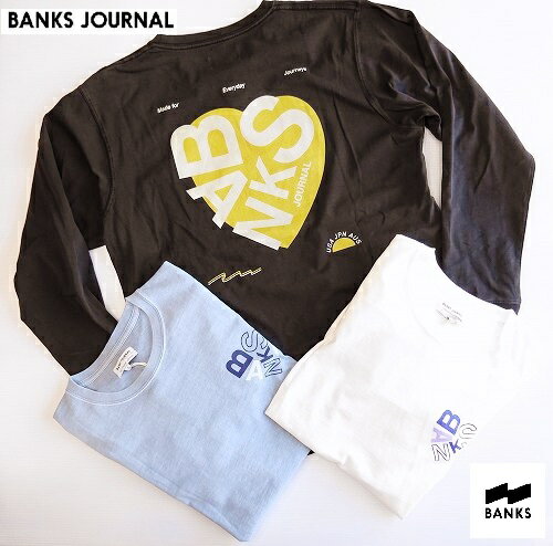 バンクスジャーナル ロンT 長袖Tシャツ BANKS JOURNAL DECODED L/S TEE/ASMU1005/メンズ　レディース/ネコポス発送OK！