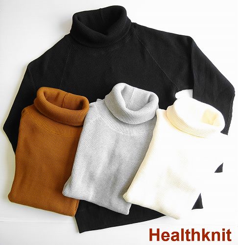 SALE!ヘルスニット Health knit スーパーヘビーワッフル タートルネック Tシャツ/997