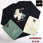 SURREAL S.U.R シュルリアル スウェットシャツ トレーナー（裏起毛）"S-PIGEON" Logo Sweat Shirt