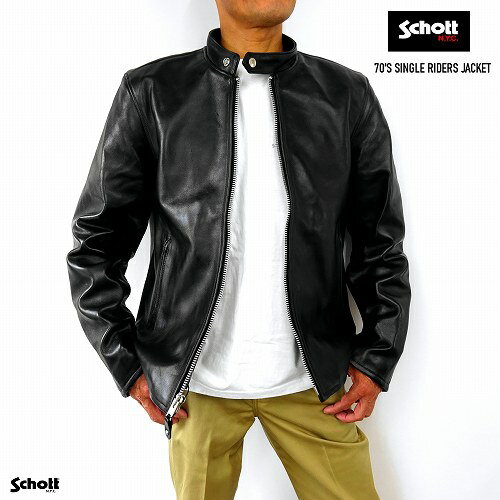 ショット 70’S シングル ライダース ジャケット Schott 70’S SINGLE RIDERS JACKET 7823950078