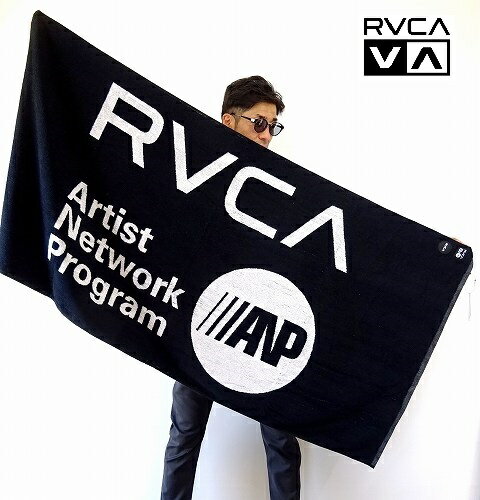 ルーカ バスタオル ビーチタオル RVCA ANP TOWEL BB041-944/BLACK ブラック