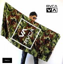 ルーカ バスタオル ビーチタオル RVCA ALL THE WAY TOWEL BB041-943/Woodland Camo ウッドランド・カモ