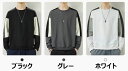 トレーナー メンズ 大きいサイズ トップス 長袖 パーカー tシャツ ジャージ スウェット 丸首 春秋新作 2