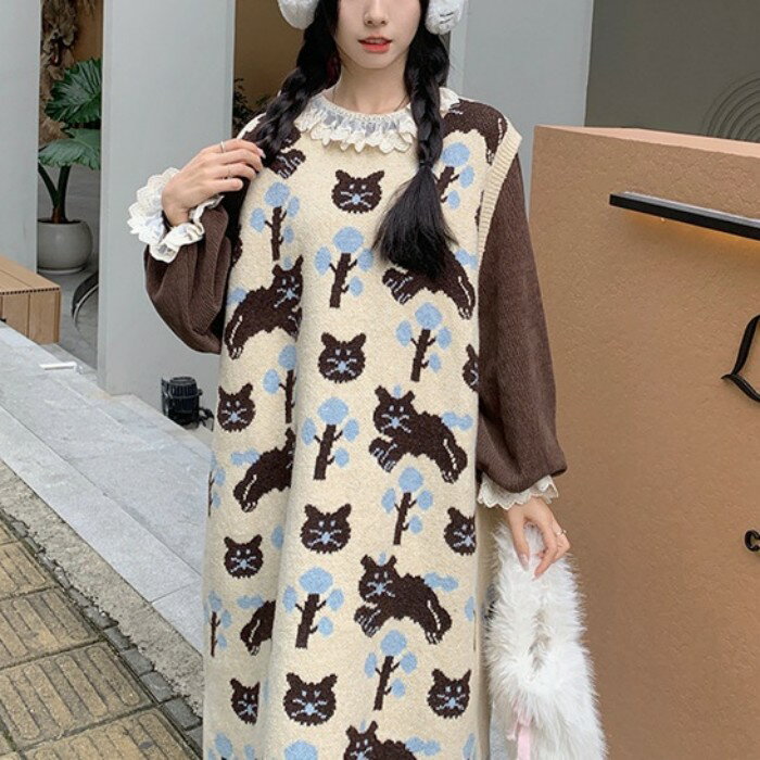 楽天市場】猫柄(ワンピース|レディースファッション)の通販 楽天市場】猫柄(ワンピース|レディースファッション)の通販