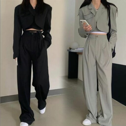 パンツスーツ レディース パンツセット セットアップ テーラードジャケット 2点セット ガウチョパンツ 春秋 パンツスーツ レディース パンツセット セットアップ テーラードジャケット 2点セット ガウチョパンツ 春秋