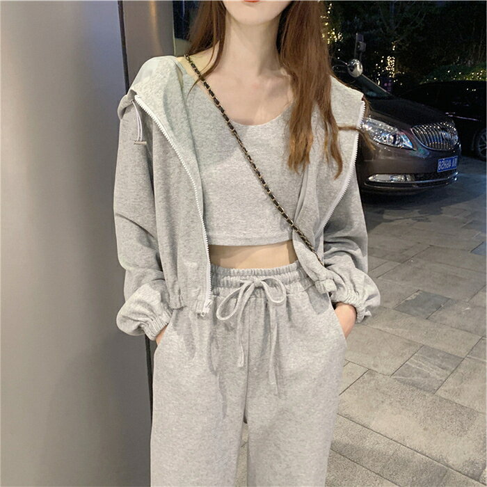 春新作 スウェット レディース 3点セット スポーツウェア ジャージ上下セット セットアップ 長袖 ccfashion-10000011 CC FASHION サンプル画像2