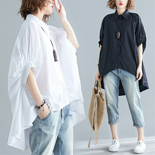 チュニック シャツワンピース ロングシャツ レディース 半袖 春 夏 チュニックシャツ 大きいサイズ 無地 おしゃれ ロングワンピー 不規則 体型カバー 折襟 チュニック シャツワンピース ロングシャツ レディース 半袖 春 夏 チュニックシャツ 大きいサイズ 無地 おしゃれ ロングワンピー 不規則 体型カバー 折襟