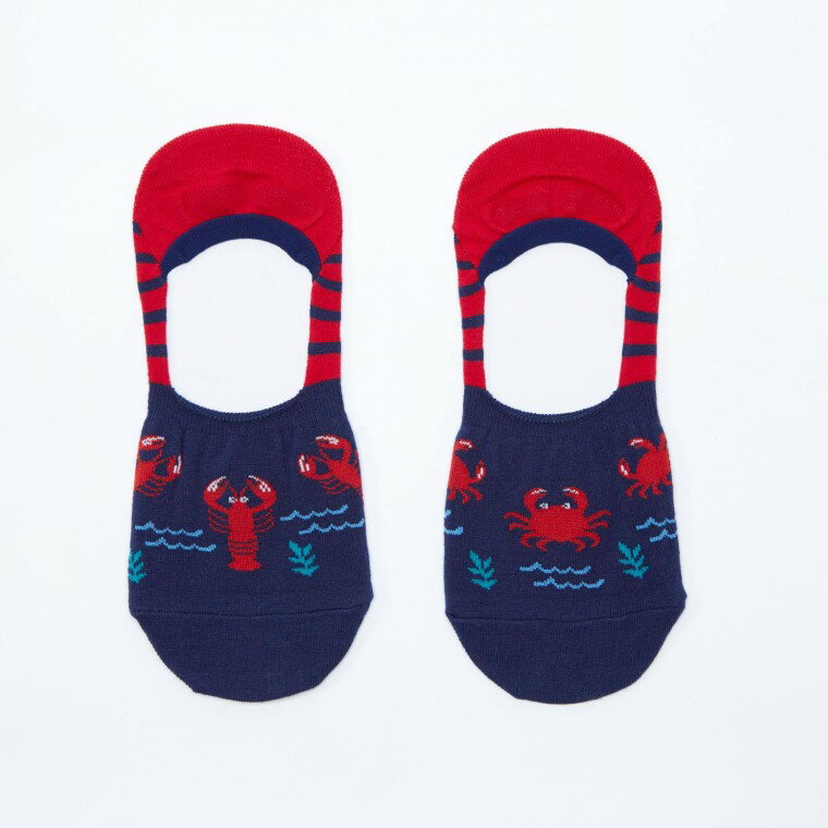 【メール便対応】Sock It To MeShell erbrate ショートソックス フットカバー スニーカーソックス メンズ レディース 靴下 総柄