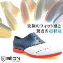 【アウトレット】BiiON バイオン ゴルフシューズ SADDLES(BS-1201) ウイングチップ メンズ レディース スパイスレス 春 春夏